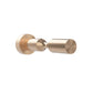 Wine bottle display pin, golden bronze finish with round wall mount