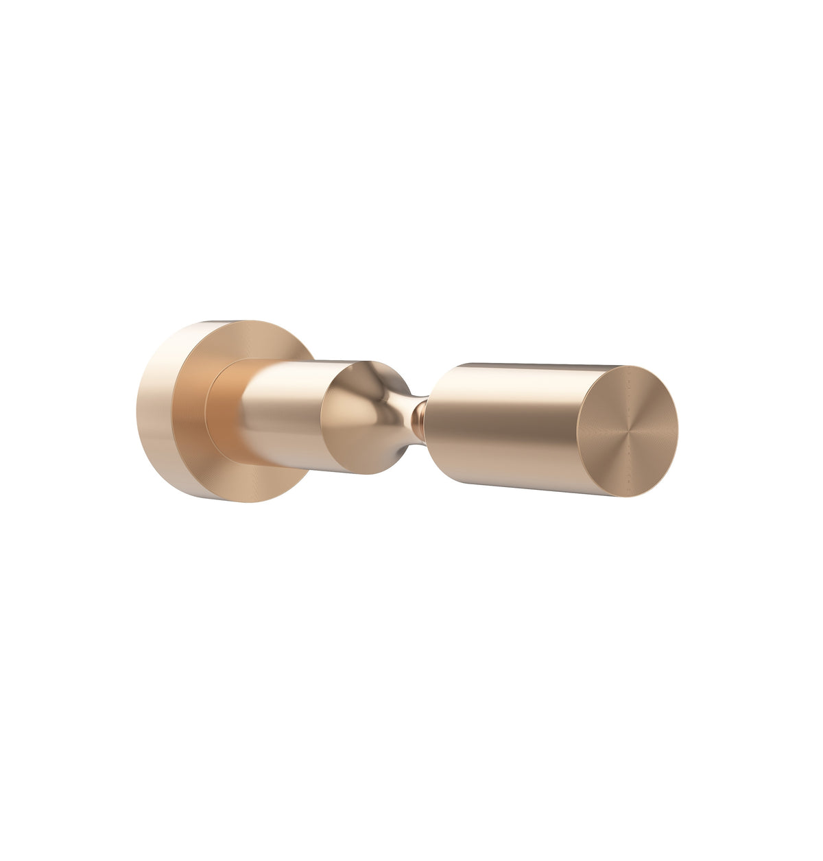 Wine bottle display pin, golden bronze finish with round wall mount