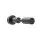 Wine bottle display pin, matte black finish with round wall mount