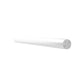 Wine bottle rail with cylindrical bar and round wall mount, milled aluminum finish