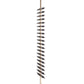 Gold-toned wine rail post with multiple bottle cradles for double-sided storage