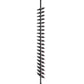 Matte black wine rail post with multiple bottle cradles for double-sided storage