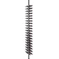 Double-sided standing wine bottle rack with dark post and two-sided holders for many bottles