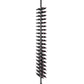 Double-sided standing wine bottle rack with dark post and two-sided bottle slots