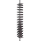 Double-sided wine bottle rack with matte black post, rails, and bottle holders
