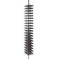 Double-sided standing wine bottle rack with black post and two-sided bottle holders