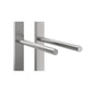 Wine bottle rail rack with 9 slots, gunmetal posts and silver support rails