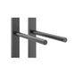 9-bottle wall-mounted wine rail rack with dark gray metal bottle rails