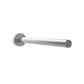 Wine bottle rail with cylindrical bar and round wall mount, dark gray finish