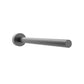 Wine bottle rail wall mount with one cylindrical arm in gunmetal gray