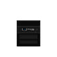 Through-wall wine cellar cooling system front view with blue digital temperature display
