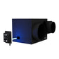 Wine cellar cooling system with two duct ports and compact controller box
