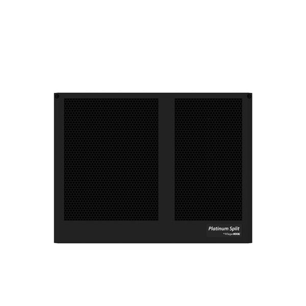 WhisperKOOL Platinum Split cooling unit, black housing with front mesh panels