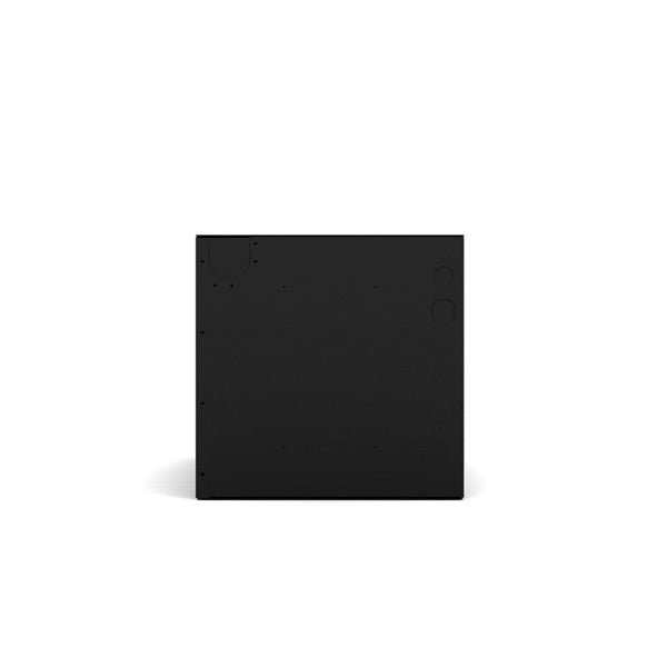 Mini ceiling mount split ductless cooling system, black square housing