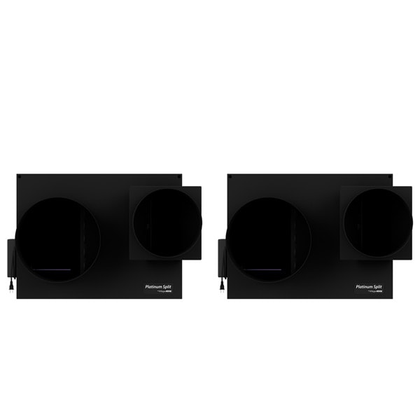 Black duct fan modules with circular openings and visible side connectors