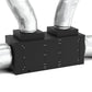 Black ducted cooling unit with two top intake housings and flexible insulated tubing