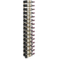 5-ft wall-mounted wine rack with matte black brackets holding multiple wine bottles