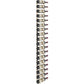 6-foot wall wine rack with matte black metal frame and rows of wine bottle slots