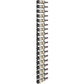 6-foot wall wine rack with matte black frame holding multiple wine bottles in rows