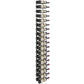 6-foot wall wine rack with matte black metal frame, angled view of bottle holders
