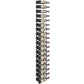 6-foot wall wine rack with matte black frame and multiple wine bottle rows for mounting
