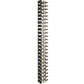Vertical wall wine rack with dark metal frame and numerous bottles