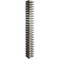 Wall wine rack with dark lattice backing and bottles secured in rows