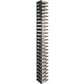 Wall-mounted wine rack with dark backing and evenly spaced bottle slots