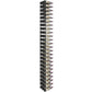 Wall-mounted wine rack showing dark metal frame with multiple bottle rows