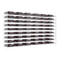 4 ft wine bottle tower rack with matte black frame and multiple rows of bottles