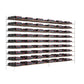4 ft wine bottle tower rack with black frame and multiple rows of bottles