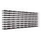 4 ft wine bottle tower rack with chrome frame and multiple rows of wine bottles