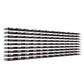 4 ft wine bottle tower rack with chrome frame and neatly arranged bottle rows