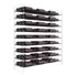 4 ft Evolution Series wine tower with clear side panels and rows of wine bottles