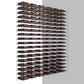 Wine bottle extension rack corner angle, dark metal frame with stacked bottle holders