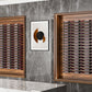 45-inch wine wall bottle rack, bronze frame, holds red wine bottles in one column