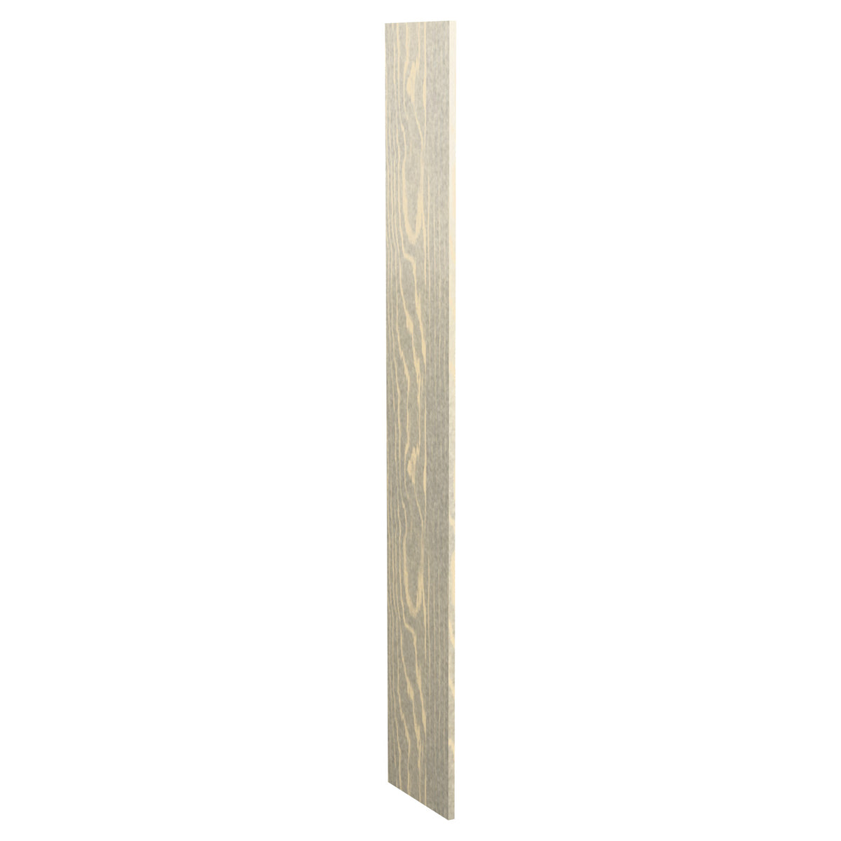 12-inch pre-cut wood filler panel, light grey wood grain stain