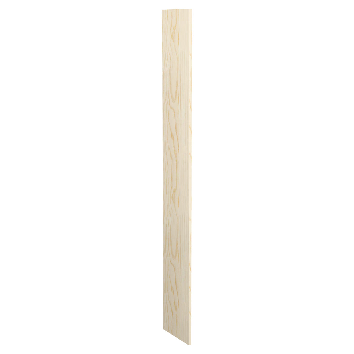 12-inch pre-cut wood filler panel, light tan natural wood tone with grain