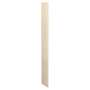 12-inch pre-cut wood filler panel, light tan natural wood tone with grain