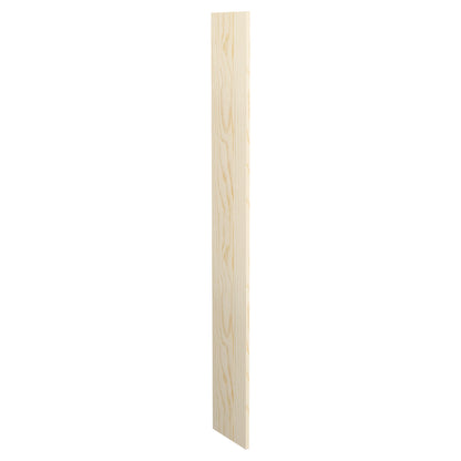 12-inch pre-cut wood filler panel, light tan natural wood tone with grain