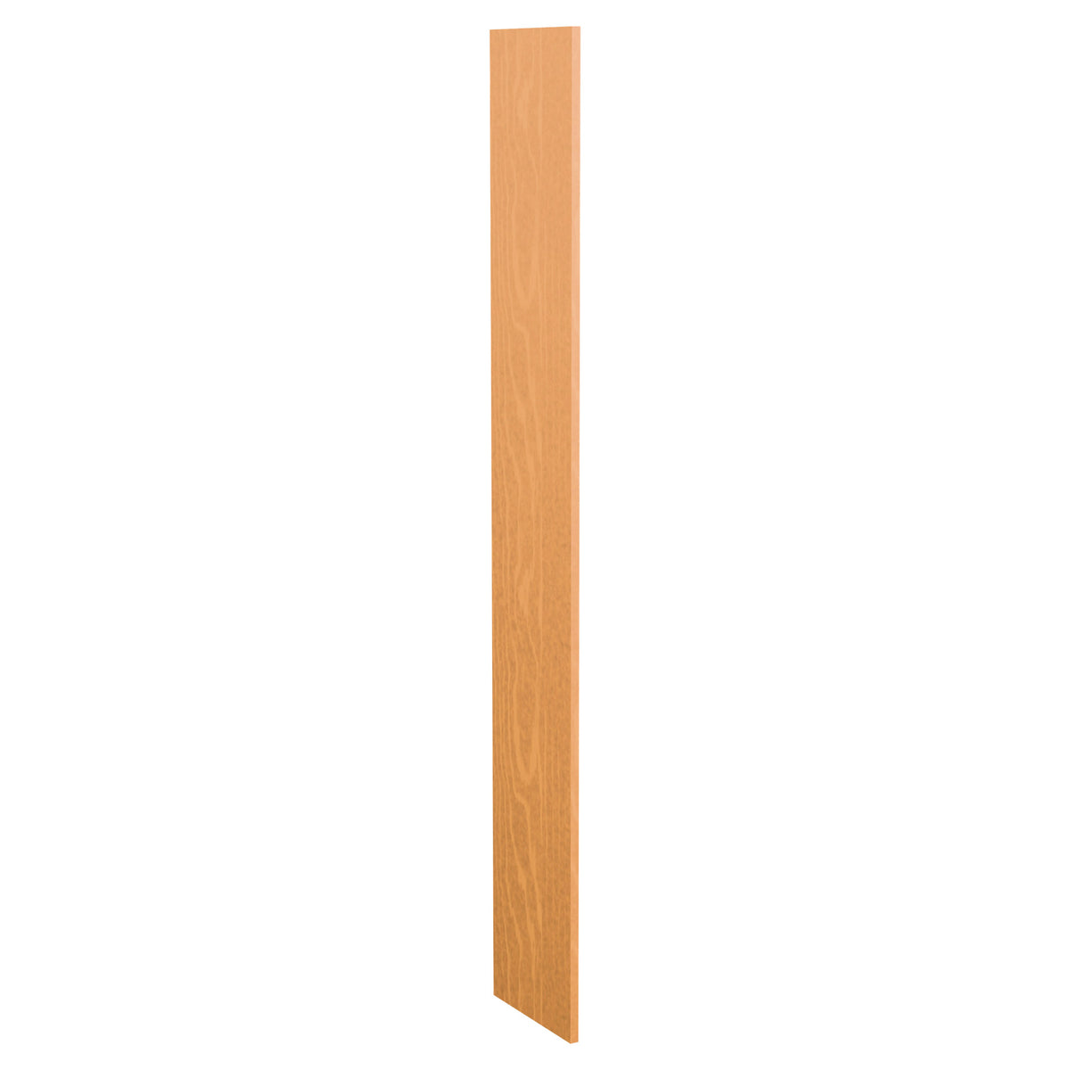 12-inch pre-cut wood filler panel, warm orange wood stain with grain