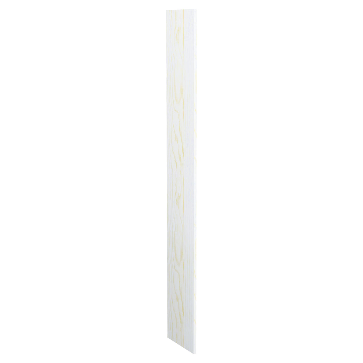 12-inch pre-cut wood filler panel, whitewashed finish with wood grain