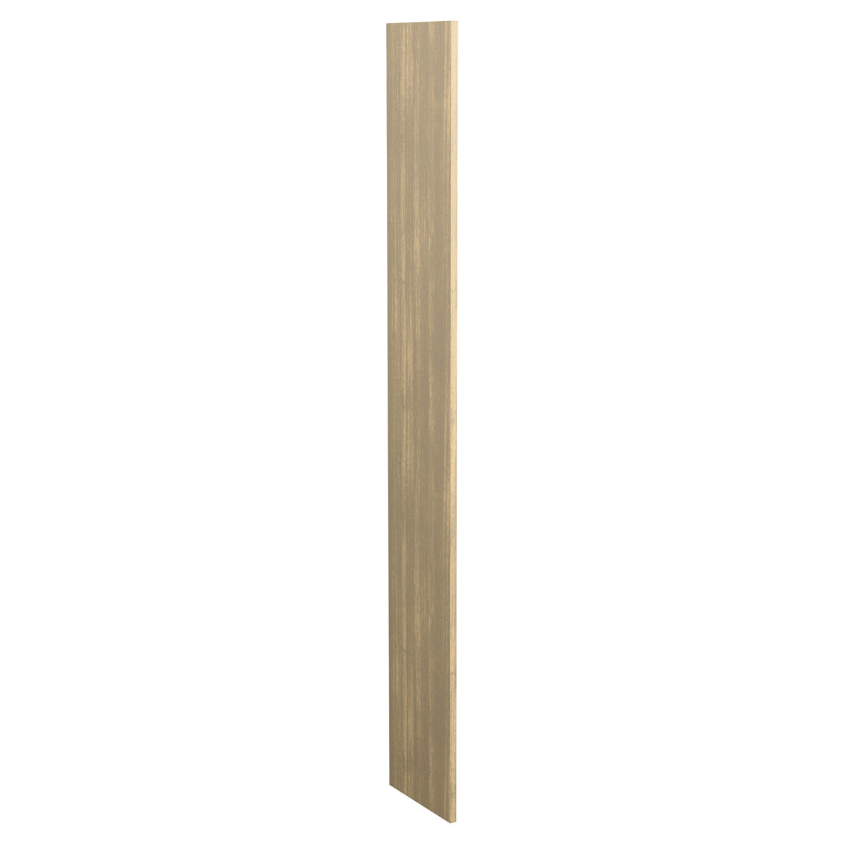 12-inch wood filler panel, natural wood tone with fine vertical grain