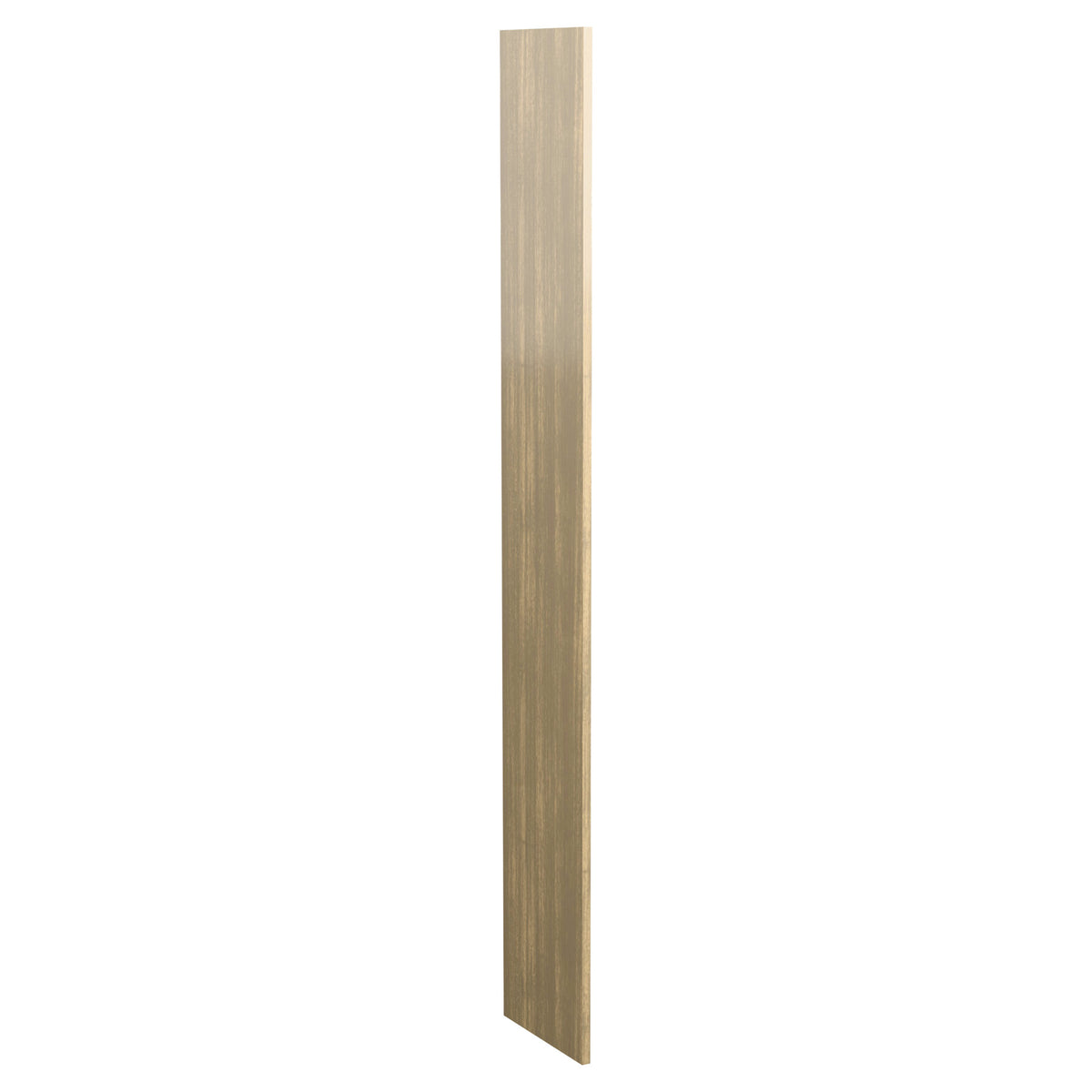 12-inch wood filler panel, warm light brown wood with linear grain texture