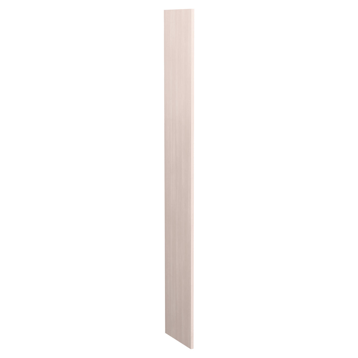 Light grey pre-cut filler wood panel, long narrow board with straight edges