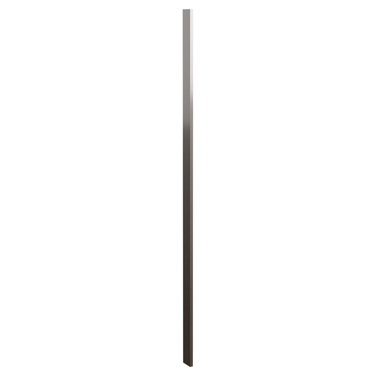 3-inch pre-cut wood filler panel, charcoal gray stain
