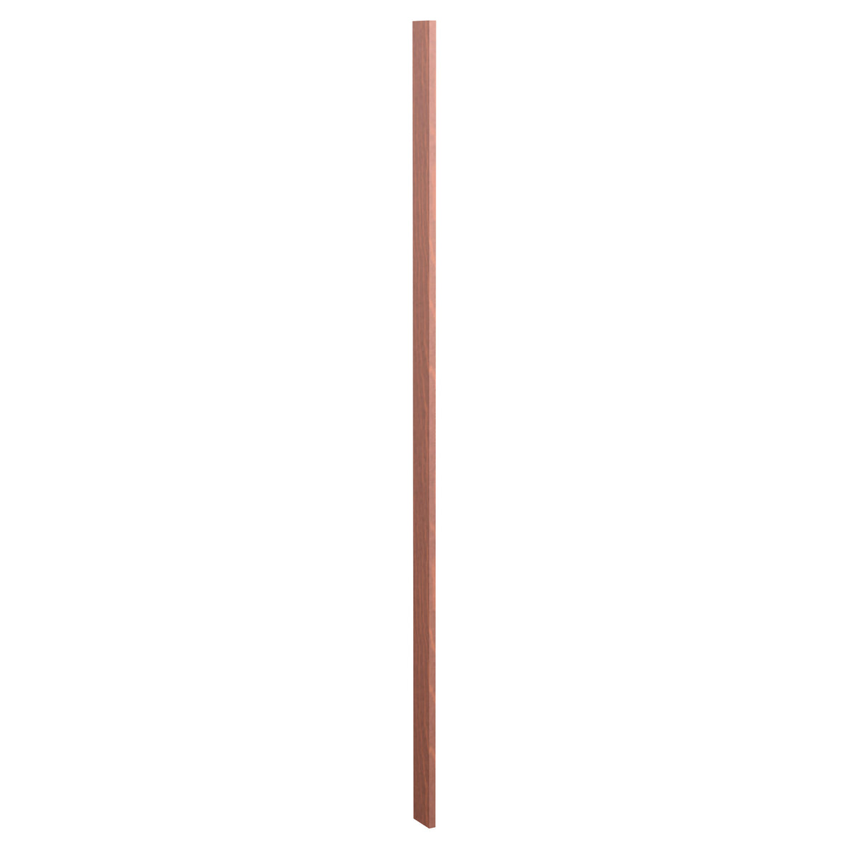 Pre-cut filler wood panel strip, warm reddish-brown stained finish, smooth board
