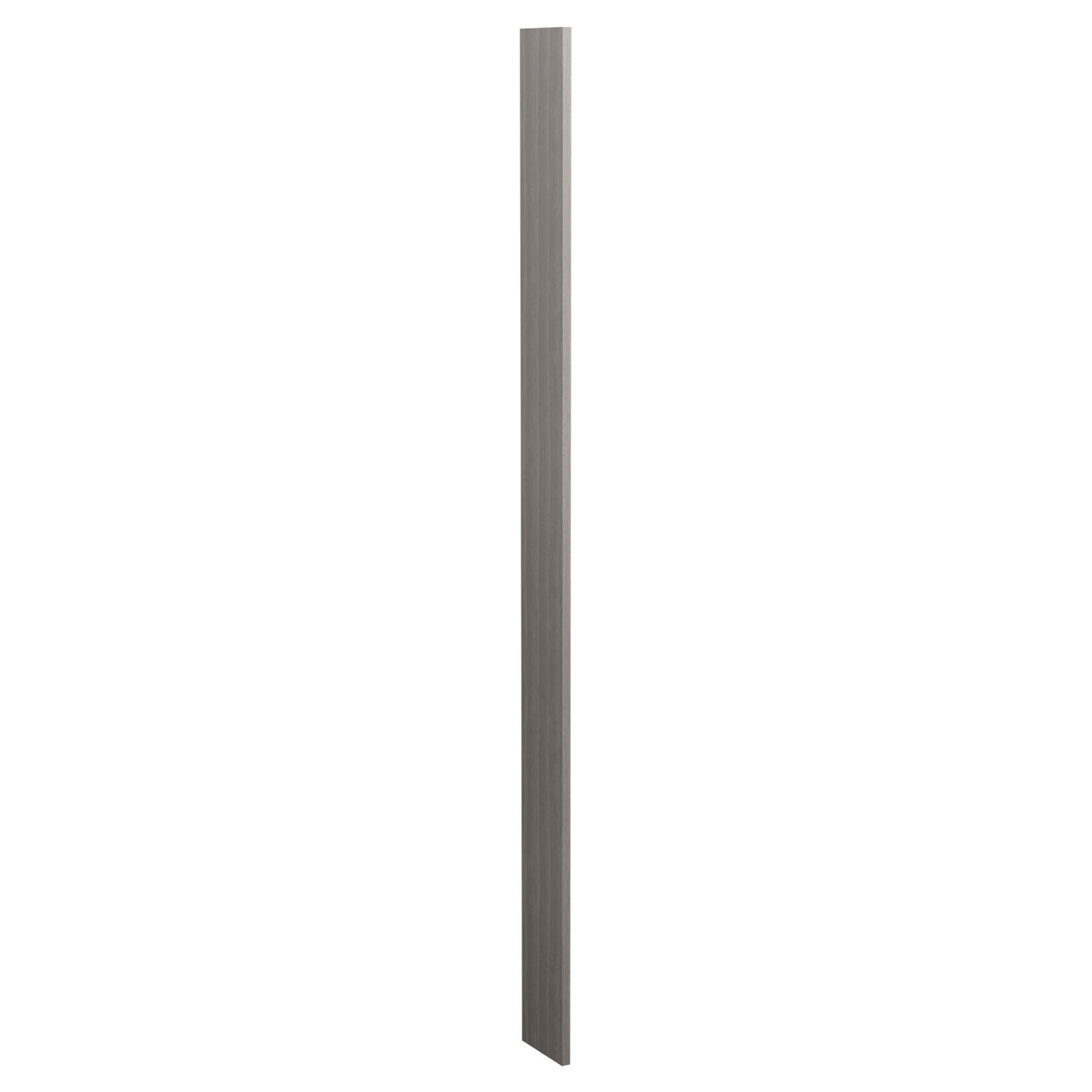 6-inch filler wood panel, grey-stained wood strip