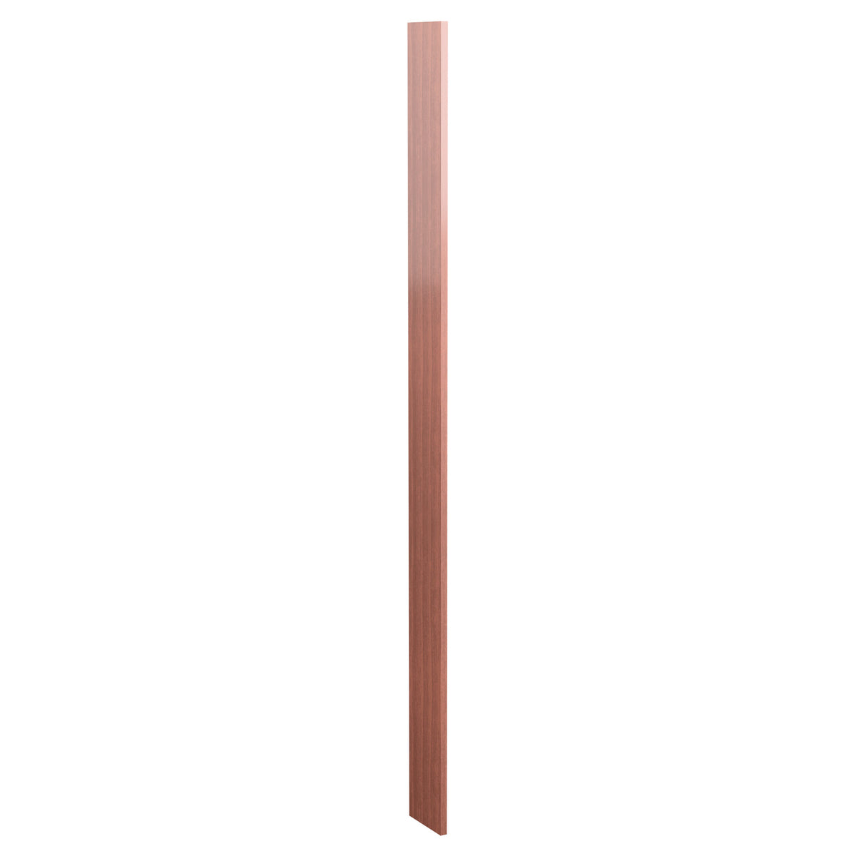 6-inch filler wood panel, lighter reddish wood strip