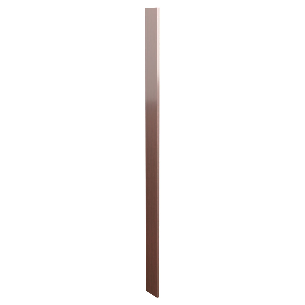 6-inch pre-cut wood filler panel, dark brown wood plank